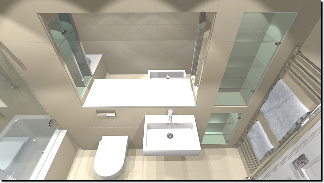 Family Bathroom Design 1 - Render 4